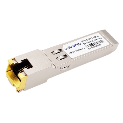 1000Mbps একক মোড SFP অপটিক্যাল ট্রান্সসিভার মডিউল 1000BASE T কপার RJ-45 100m ইন্ডাস্ট্রিয়াল