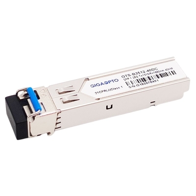 SMF LC DOM ট্রান্সসিভার মডিউল 1000BASE BX 1.25G BIDI TX1310nm RX1550nm SFP 40km