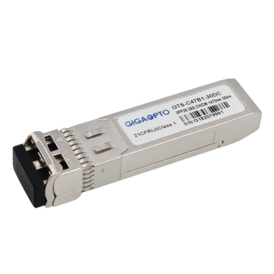 LC SMF একক মোড ট্রান্সসিভার ফাইবার মডিউল DOM 25GBASE ERL CWDM SFP28 1470nm 1570nm 30km