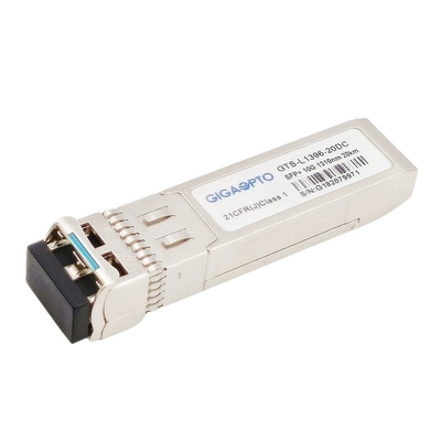 SFP+ 10G ELR একক মোড ফাইবার SMF 20km অপটিক্যাল ট্রান্সসিভার মডিউল 1310nm LC DDM