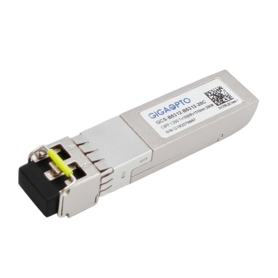 ডুয়াল 1.25G BIDI CSFP ট্রান্সসিভার LX TX1550nm RX1310nm SMF 20km Sfp মডিউল একক ফাইবার