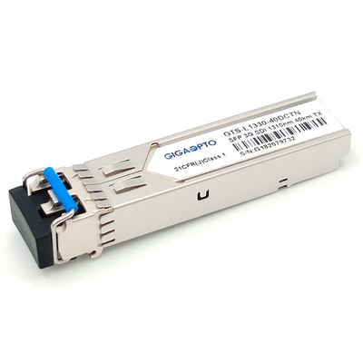 SD HD/3G SDI এর জন্য নন MSA পিনআউট 3Gbps ভিডিও SFP ট্রান্সসিভার অপটিক্যাল ট্রান্সমিটার 1310nm 40km