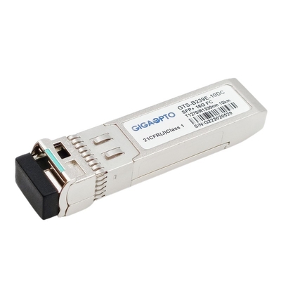 BiDi ফাইবার চ্যানেল মডিউল TX1270 RX1330nm 10km LC 16G SFP+ অপটিক্যাল ট্রান্সসিভার মডিউল