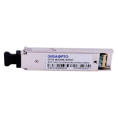 10Gbps XFP WDM ER60 ইথারনেট ফাইবার ট্রান্সসিভার মডিউল 1330nm / 1270nm 60km DOM