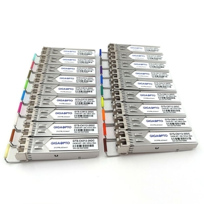 HPE SFP20K-CWxxxx এর জন্য 1000Mbps 1270-1610nm SFP CWDM ট্রান্সসিভার SMF 20km