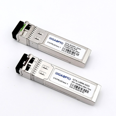 10Gbps SFP+ অপটিক্যাল ট্রান্সিভার সঙ্গে SFP+ সংযোগকারী 10km দূরত্ব