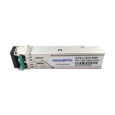 1000BASE-ZX 1.25G SFP 1550nm 80km ইন্ডাস্ট্রিয়াল ডুপ্লেক্স LC SMF DOM ট্রান্সসিভার মডিউল