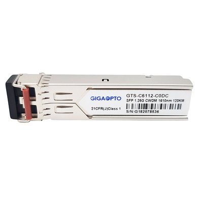 ডুপ্লেক্স SFP ট্রান্সসিভার মডিউল 1.25G 1000BASE CWDM 1270 1610nm 120km LC SMF DOM