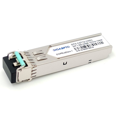 ডুপ্লেক্স SFP ট্রান্সসিভার মডিউল 1.25G 1000BASE CWDM 1270 1610nm 120km LC SMF DOM