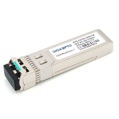 6G SDI SMPTE CWDM SFP 1270nm-1450nm 20km SMF LC একক ট্রান্সমিটার মডিউল নন-MSA