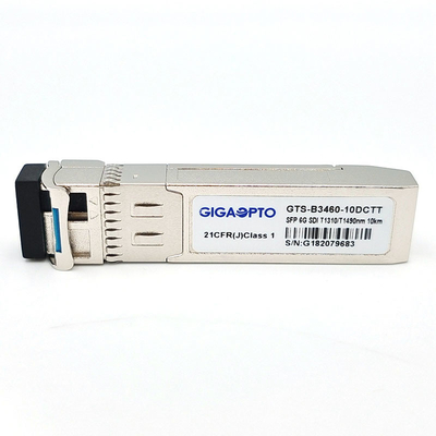 6G SDI SMPTE SFP TX1310nm TX1490nm 10km SMF BIDI LC ডুয়াল ট্রান্সমিটার মডিউল অ-MSA