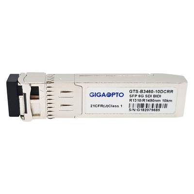 6G SDI SMPTE SFP RX1310nm RX1490nm PIN 10km SMF BIDI LC ডুয়াল রিসিভার মডিউল নন-MSA