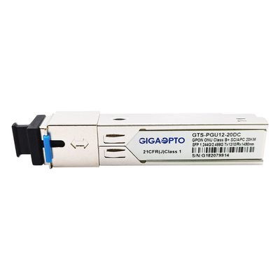 জেনেরিক ক্লাস B+ ONU GPON SFP ট্রান্সসিভার মডিউল SMF 1310nm 1490nm SC APC অপটিক্যাল সংযোগকারী DDM