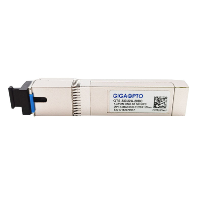 XGPON ONU N1 SFP+ ট্রান্সসিভার মডিউল Tx2.488G /Rx 9.953G 1270nm 1577nm SMF SC UPC 20km