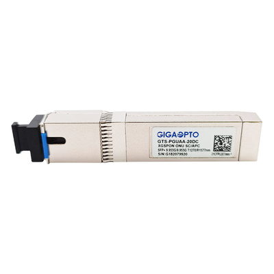 9.953Gbps XGS PON ONU SFP+ ট্রান্সসিভার মডিউল 1270nm 1577nm SMF SC APC 20km DOM