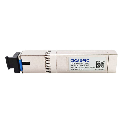 9.953Gbps XGS PON ONU GPON SFP ট্রান্সসিভার 1270nm 1577nm SMF SC UPC 20km DOM