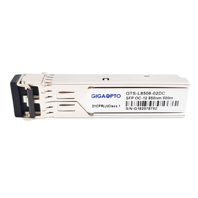 622Mbps SFP OC-12/STM-4 SR-0 850nm 500m ট্রান্সসিভার মডিউল MMF DOM ডুপ্লেক্স LC