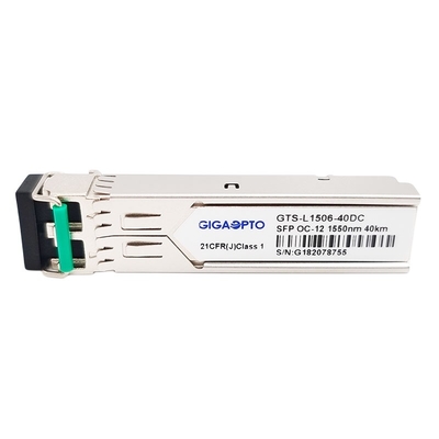 OC-12/STM-4 622Mbps 1550nm 40km SFP ট্রান্সসিভার মডিউল SMF DOM ডুপ্লেক্স LC