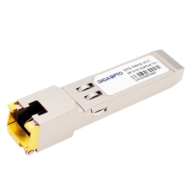 কপার SFP 10/100/1000BASE-T 100m SGMII Cat 6/6a RJ-45 অপটিক্যাল ট্রান্সসিভার মডিউল