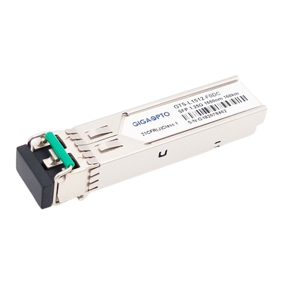 1.25G SFP অপটিক্যাল ট্রান্সসিভার মডিউল 1550nm 160km 1000BASE ZX SMF ডুপ্লেক্স LC DOM