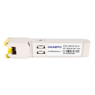 1000Mbps একক মোড SFP অপটিক্যাল ট্রান্সসিভার মডিউল 1000BASE T কপার RJ-45 100m ইন্ডাস্ট্রিয়াল