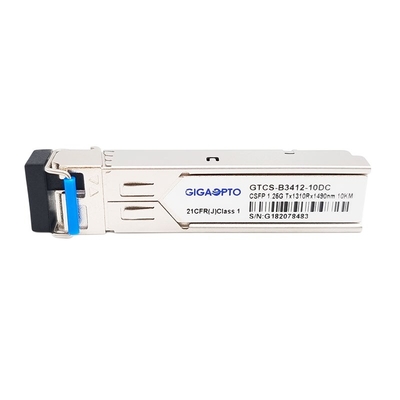 2 চ্যানেল BiDi CSFP মডিউল 1.25G 1000BASE BX Singlemode 1310nm RX1490nm 10km LC SMF
