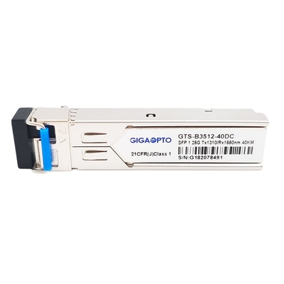 SMF LC DOM ট্রান্সসিভার মডিউল 1000BASE BX 1.25G BIDI TX1310nm RX1550nm SFP 40km