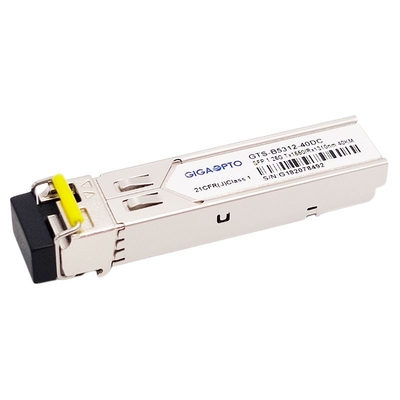 1000BASE BX 1.25G BiDi SFP ট্রান্সসিভার TX1550nm SFP 1.25G 1310nm 40km LC SMF DOM মডিউল