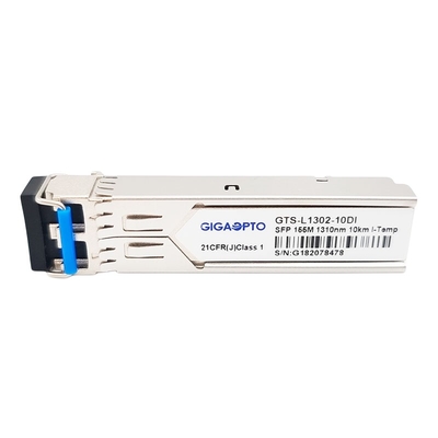 155Mbps 1310nm 10km 100BASE LX SFP অপটিক্যাল ট্রান্সসিভার ইন্ডাস্ট্রিয়াল SMF ডুপ্লেক্স LC DOM