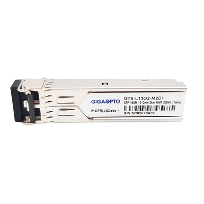 গিগাবিট ইথারনেটের জন্য 100BASE FX SFP অপটিক্যাল ট্রান্সসিভার মডিউল 2km 155Mbps 1310nm ডুপ্লেক্স ফাইবার ট্রান্সসিভার