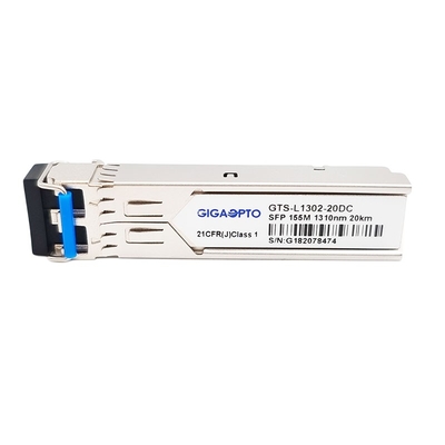 100BASE LX 155Mbps SFP অপটিক্যাল ট্রান্সসিভার 20km SMF ডুপ্লেক্স LC DOM Tx 1310nm Rx 1550nm