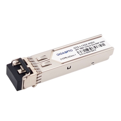 গিগাবিট ইথারনেট SFP পোর্টের জন্য 100BASE FX SGMII SFP ট্রান্সসিভার 1310nm MMF 2km LC DOM মডিউল