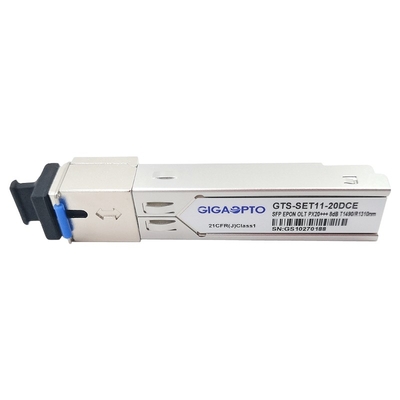 9dBm EPON SFP মডিউল PX20+++ OLT 1.25G PX40 TX1490nm RX1310nm 20km ট্রান্সসিভার মডিউল
