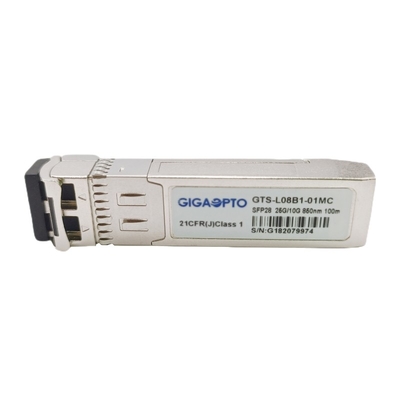 ডুয়াল রেট 10G 25GBASE-SR SFP28 অপটিক্যাল ট্রান্সসিভার MMF 850nm 100m অপটিক্যাল ট্রান্সসিভার মডিউল LC DOM