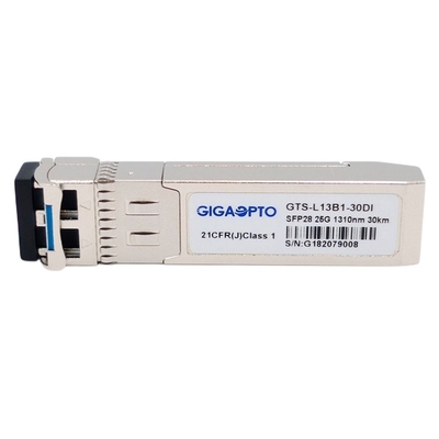 ইন্ডাস্ট্রিয়াল SFP28 অপটিক্যাল ট্রান্সসিভার 1310nm 30km 25GBASE ER Lite SMF অপটিক্যাল ট্রান্সসিভার মডিউল DOM