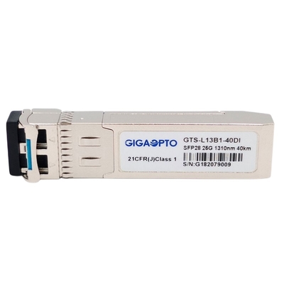 SFP28 25GBASE ER 1310n 40km অপটিক্যাল SFP ট্রান্সসিভার মডিউল EML APD SMF LC DOM ইন্ডাস্ট্রিয়াল
