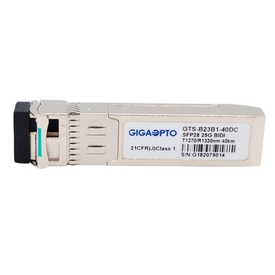 SFP28 25G অপটিক্যাল ট্রান্সসিভার 1270nm-TX 1330nm-RX 40km 25GBASE-BX40-U SMF LC DOM