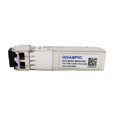 2 Fiber 100BASE BIDI CSFP ফাইবার ট্রান্সসিভার TX1490nm RX1310nm LC 20km DOM