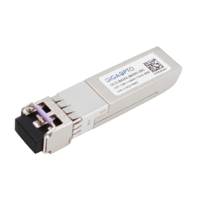 2 Fiber 100BASE BIDI CSFP ফাইবার ট্রান্সসিভার TX1490nm RX1310nm LC 20km DOM