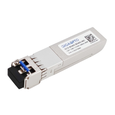 ডুয়াল চ্যানেল 155Mbps কমপ্যাক্ট SFP BIDI ট্রান্সসিভার TX1310nm RX1490nm LC 40km DOM