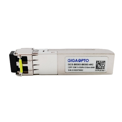 100BASE BX CSFP ডুয়াল BIDI 40km TX1550nm RX1310nm SM ট্রান্সসিভার LC DOM