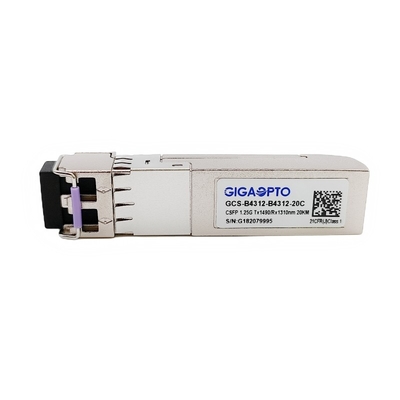1000Base 2 চ্যানেল BIDI CSFP কমপ্যাক্ট SFP ট্রান্সসিভার মডিউল TX1490nm/RX1310nm 20km