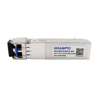 1.244G ডুয়াল চ্যানেল BIDI CSFP ট্রান্সসিভার মডিউল TX1310nm RX1490nm SMF 40km