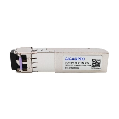 1000BASE CSFP ডুয়াল BIDI 120km TX1490 RX1550 SM LC DOM ট্রান্সসিভার