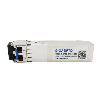 1000BASE CWDM CSFP ডুয়াল BIDI 80km TX C51 RX C47 SM ট্রান্সসিভার LC DOM