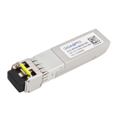 2.5Gbps কমপ্যাক্ট SFP ডুয়াল BIDI ট্রান্সসিভার Tx 1310nm Rx 1550nm LC 20km DOM