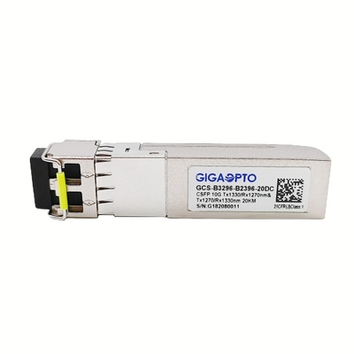 10G কমপ্যাক্ট SFP+ ডুয়াল BIDI ট্রান্সসিভার 20km LC DOM