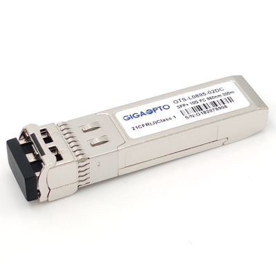 SFP+ 10G FC 850nm MMF ফাইবার চ্যানেল মডিউল 300m LC DOM