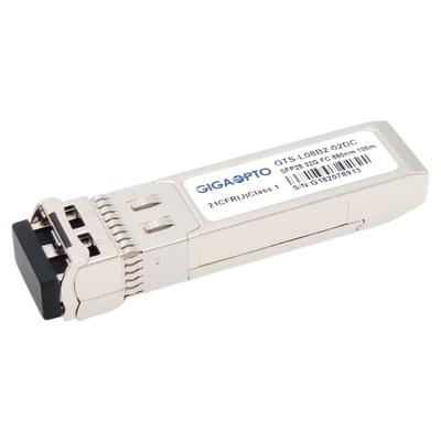 32G ফাইবার চ্যানেল সংক্ষিপ্ত তরঙ্গদৈর্ঘ্য 32GFC SW 850nm SFP28 ট্রান্সসিভার মডিউল 100m LC DOM