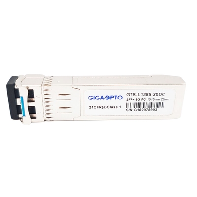 8G ব্রোকেড ফাইবার চ্যানেল SFP+ 1310nm 20km LC SMF ট্রান্সসিভার DOM